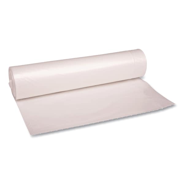 Boardwalk 56 gal Trash Bags, 43 in x 47 in, Heavy-Duty, 1.4 mil, Clear - BWK536