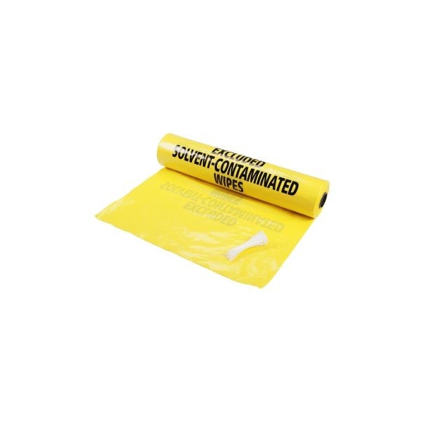 Pig Trash Bags, 38 in x 36 in, 6 mil (152 microns), Yellow, 100 PK - BAG114
