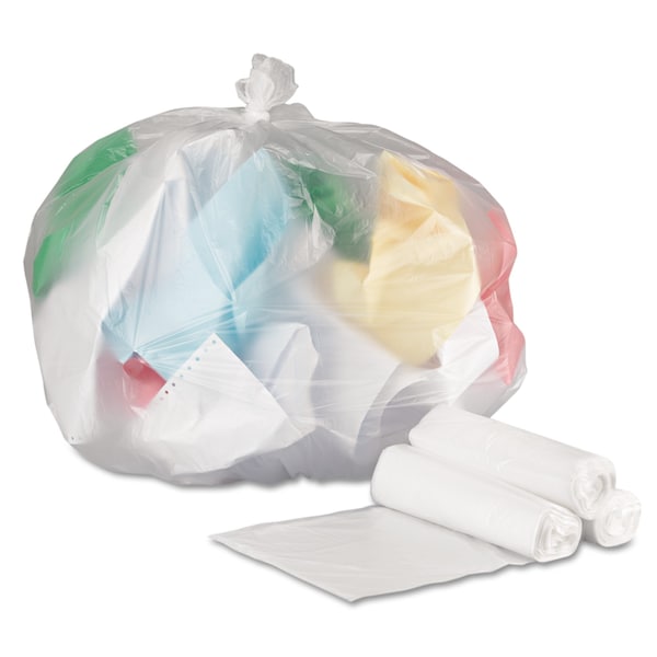 General Supply 33 gal Trash Bags, 33 in x 39 in, 9 microns, Natural, 500 PK - Z6639LN GR1
