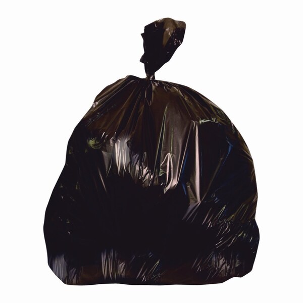 Heritage Linear Low-Density Can Liners, 55 gal, 2 mil, 36in x 58in, Black, Flat Pack, 100PK - H7258XK