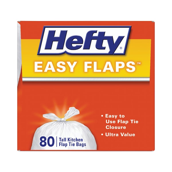 Hefty 13 gal Trash Bags, 23.75 in x 28 in, Standard-Duty, .69 Mil, White, 480 PK - E8-4563