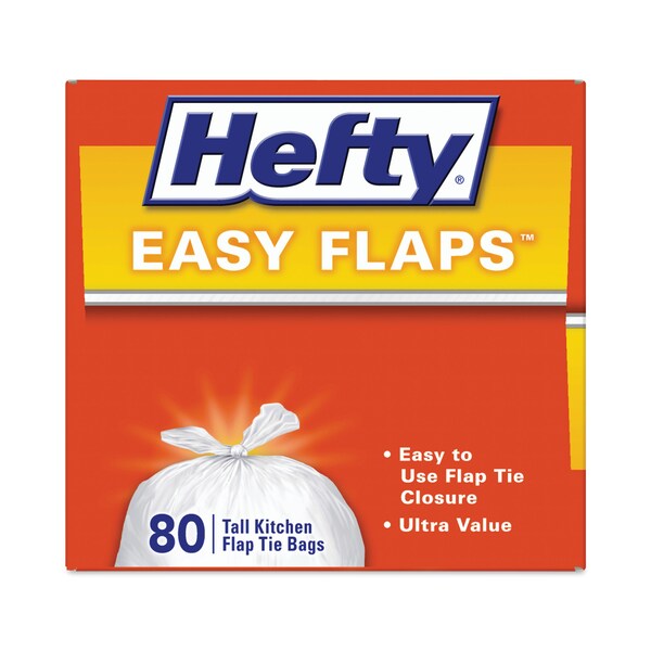Hefty 13 gal Trash Bags, 23.75 in x 28 in, Standard-Duty, .69 Mil, White, 480 PK - E8-4563