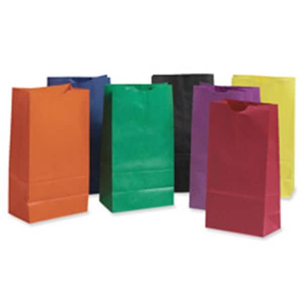 Pacon Rainbow Bags- 6in.x11in.- 28-PK- Assorted Bright Colors - PAC72140