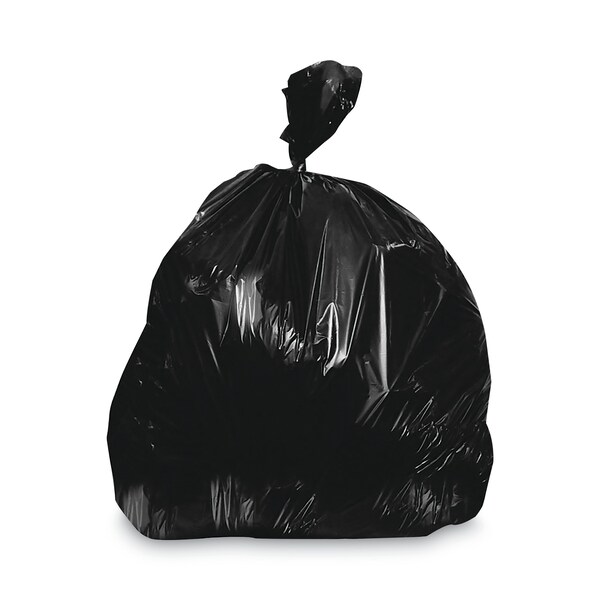 Heritage 40 gal - 45 gal Trash Bags, 40 in x 46 in, Extra Heavy-Duty, 1.5 mil, Black, 125 PK - H8046AK X01