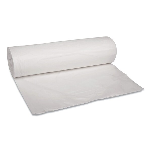 Boardwalk 45 gal Trash Bags, 40 in x 46 in, 0.6 mil, White - H8046HWKR01