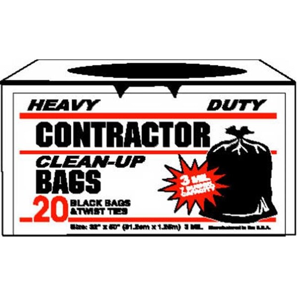 Primrose Plastics Primrose Plastics 11520-EAST 20 Count; Heavy Duty Contractor Garbage & Refuse Bag - 322842