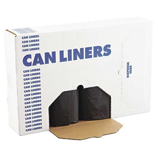 Boardwalk 56 gal Trash Bags, 43 in x 47 in, Heavy-Duty, 1.2 mil, Black - BWK 518