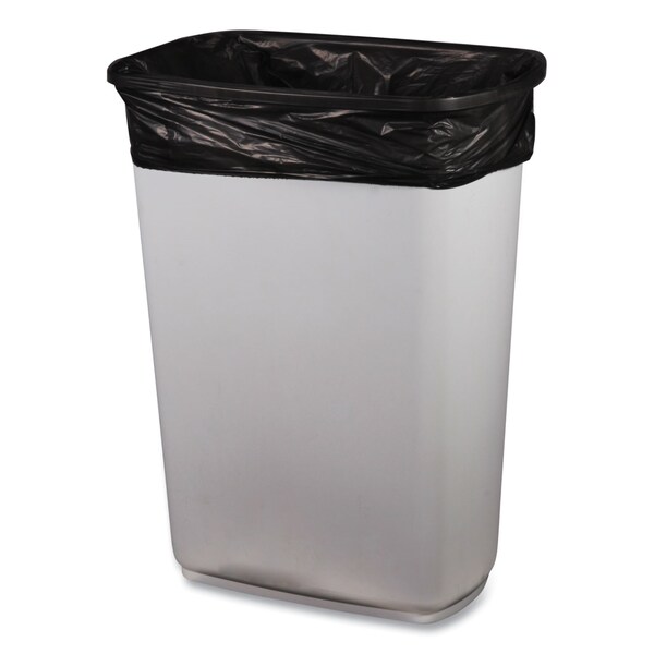 Boardwalk Low-Density Waste Can Liners, 23 gal, 0.9 mil, 28 in.x45 in., Black, Perforated Roll, 200PK - H5645TKKR01