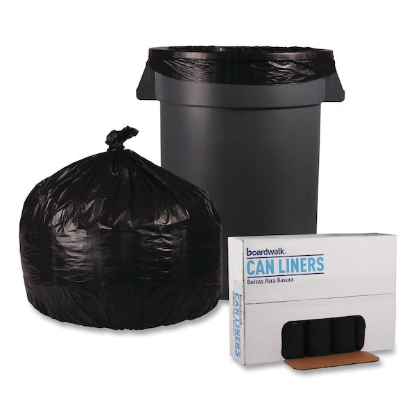 Boardwalk 33 gal Trash Bags, 33 in x 39 in, Heavy-Duty, 0.5 mm, Black, 200 PK - BWK 3339H