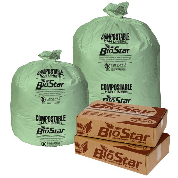 Pitt Plastics Pitt Plastics Inc. 40x46 Green Perforated Liner Roll, PK100 - BS45G