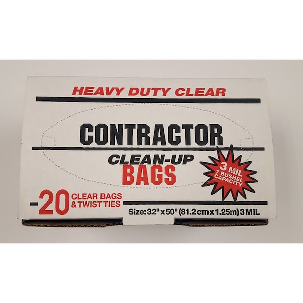 Primrose Plastics Primrose Plastics 42 gal Contractor Bags Twist Tie 20 pk 3 mil - 19045