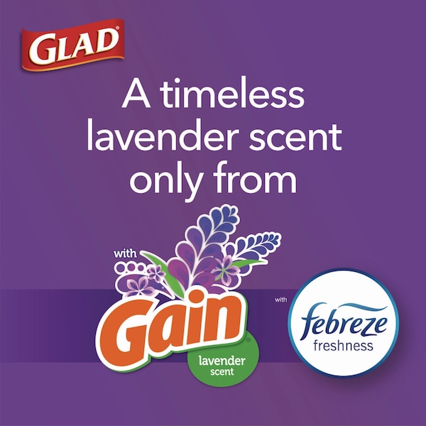 Glad 13 gal Trash Bags, 24 in x 27.38 in, Extra Heavy-Duty, .95 Mil, White, 240 PK - 78902