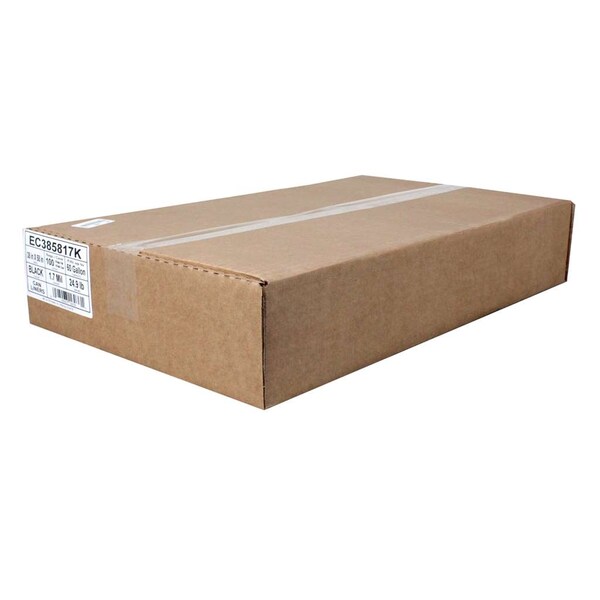 Pitt Plastics 38"x58" 1.7mm 60 gal. Super Heavy Performance Roll Can Liner, PK100 - EC385817K