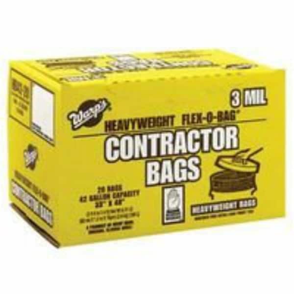 Warp Brothers 3 Mil Trash Can Liner Box 42 Gallon - 795-HB42-20-R