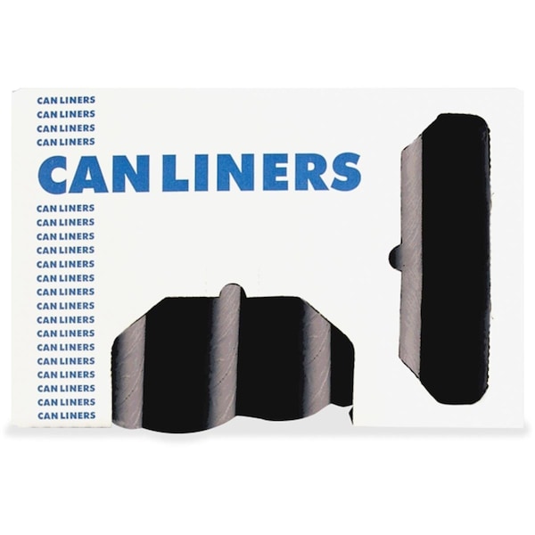 Lorell 28 x 45 in. Can Resin Liners - Black, 23 gal - HERH5645TKR01