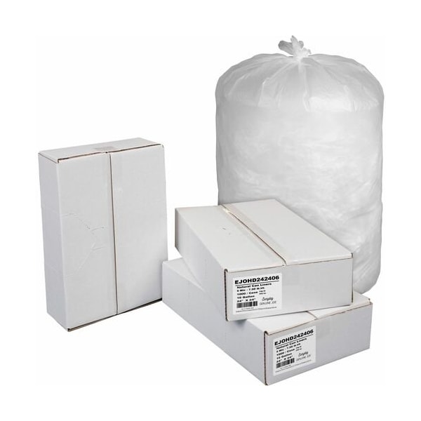 Genuine Joe Everyday Genuine Joe Can Liners, 7-10 Gal, 5 mic, 24inx24in, 50BG/RL, NL, 1000PK - EJOHD242406