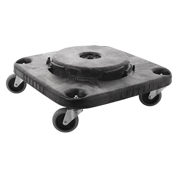 Rubbermaid Commercial Brute Container Dolly, 250 lb., Fits 40 gal. - FG353000BLA
