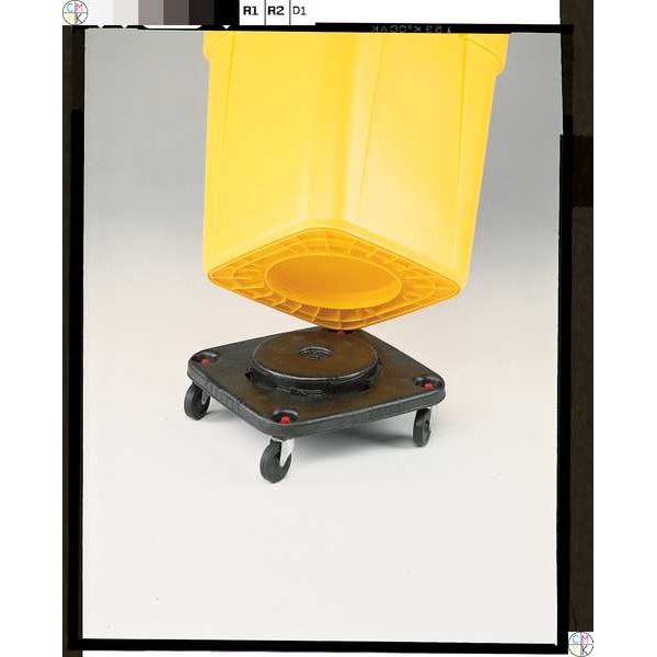 Rubbermaid Commercial Brute Container Dolly, 250 lb., Fits 40 gal. - FG353000BLA