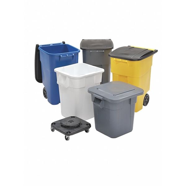 Rubbermaid Commercial Brute Container Dolly, 250 lb., Fits 40 gal. - FG353000BLA