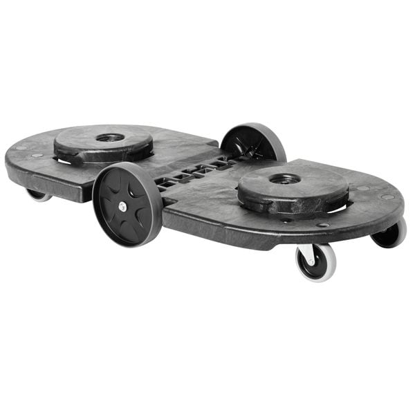 Rubbermaid Commercial Brute Container Dolly, 200 lb., 20-1/4"W, Black - FG264600BLA