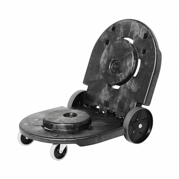 Rubbermaid Commercial Brute Container Dolly, 200 lb., 20-1/4"W, Black - FG264600BLA