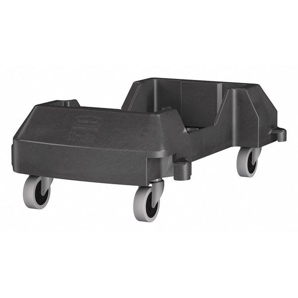 Rubbermaid Commercial Container Dolly, 200 lb. Load Cap., Black - 1980602