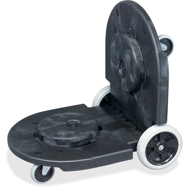 Rubbermaid Commercial Dolly, Brute Tandem, 40 Gal. Cap, 20-13/16"x45-5/16"x8-3/4", BK - RCP264600BK