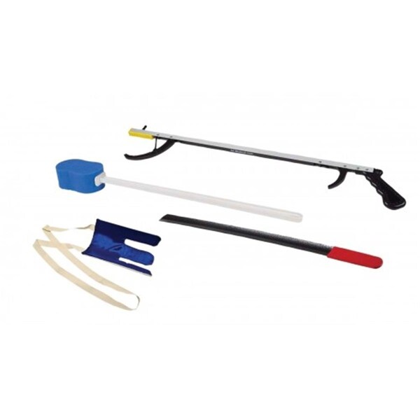 Makeover Makeup 26 in. Reacher, Flexible with Loop Handle Sock Aid, 24 in. Metal Shoe Horn - MA2580409