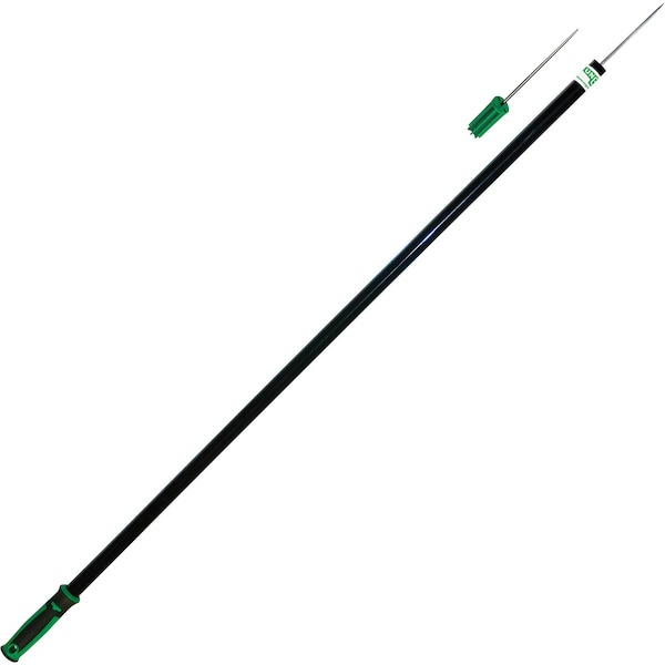 Unger Trash Picker, w/Metal Pin, 42"L, Green/Black, PK 10 - UNGPPPP0CT