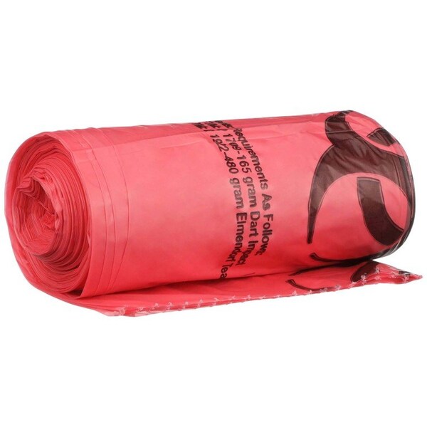Mckesson ULTRA-TUFF Infectious Waste Bag, 30-33 gal, 250PK - 964667