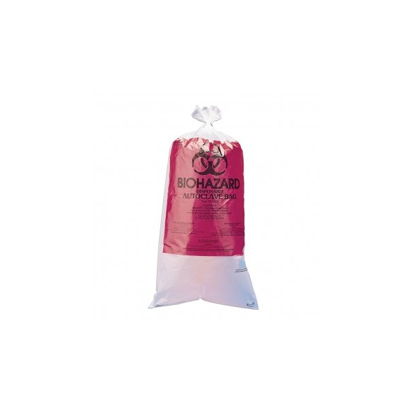 Bel-Art Autoclavable BioHazard Bags, 24x36, 100/pk, 100PK - F13162-0009