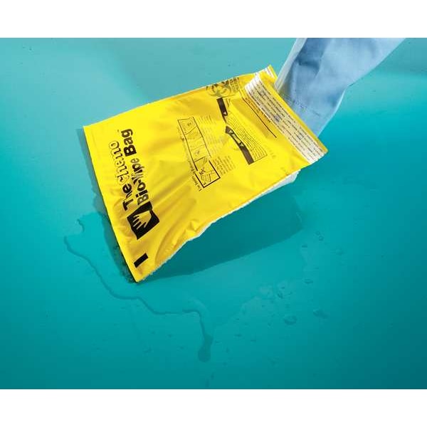 Zoro Select Chemo Waste Bags, 1 gal., Yellow, PK25 - 3LCX2