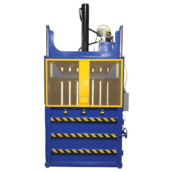 Vestil Cardboard Baler 1.1K BL and Y - CBB-3000-37