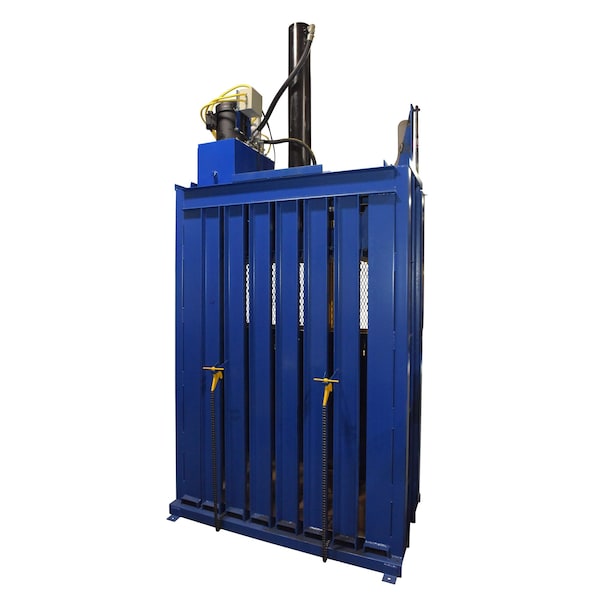 Vestil Cardboard Baler 1.1K BL and Y - CBB-3000-37