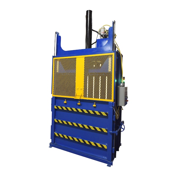 Vestil Cardboard Baler 1.1K BL and Y - CBB-3000-37