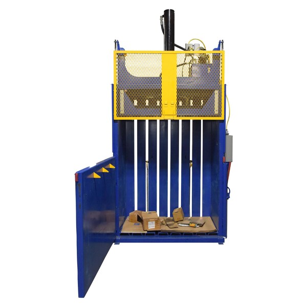 Vestil Cardboard Baler 1.1K BL and Y - CBB-3000-37