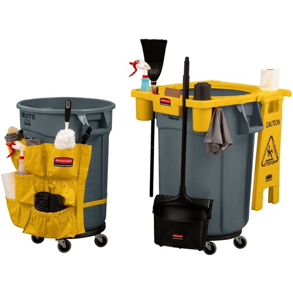 Rubbermaid Commercial Quiet Dolly, 250 Lb Cap, 18-1/4" Dia, 6-5/8"H, Black - RCP264043BLA