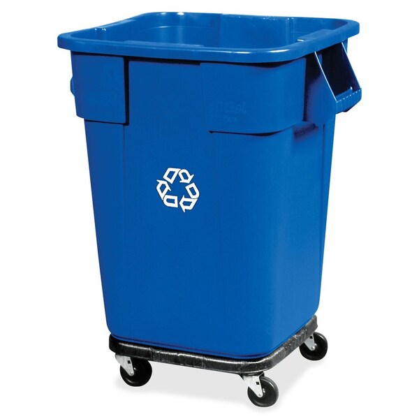 Rubbermaid Commercial Brute Square Dolly, f/28/40/50 Gal, 17-1/4"x6-1/4", Black - RCP353000BK