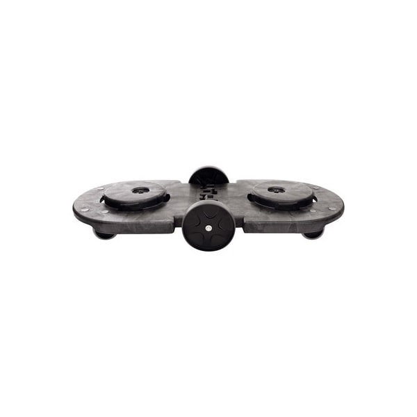 Rubbermaid Commercial Rubbermaid Brute Tandem Dolly, 45" x 8", Black, 1/Each - RUB271