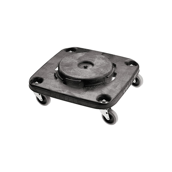 Rubbermaid Commercial Brute Square Dolly, 17" x 17" x 6", Black, 1/Each - RUB148