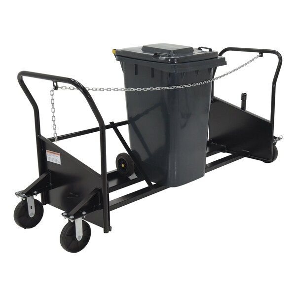 Vestil TRASH CAN CART (3) 64 GALLON CAPACITY - TH-CART-64