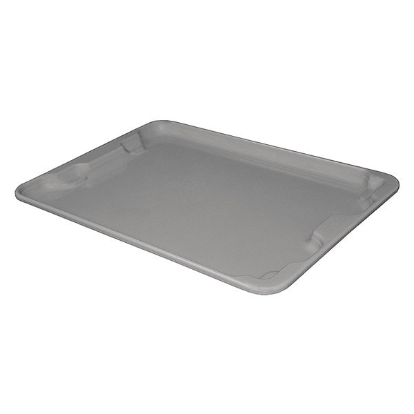 Toteline Lid, 20 in W/Dia, Gray, Fiberglass Reinforced Composite - 7807185172