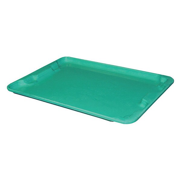 Toteline Lid, 20 in W/Dia, Green, Fiberglass Reinforced Composite - 7807185170