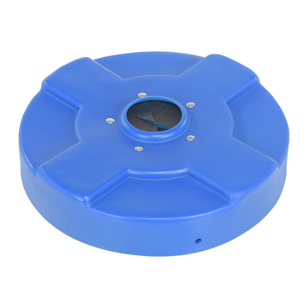 Vestil DRUM RECYCLING LID FLAPS 30 GAL BLUE - DC-P-30-CANF-BU