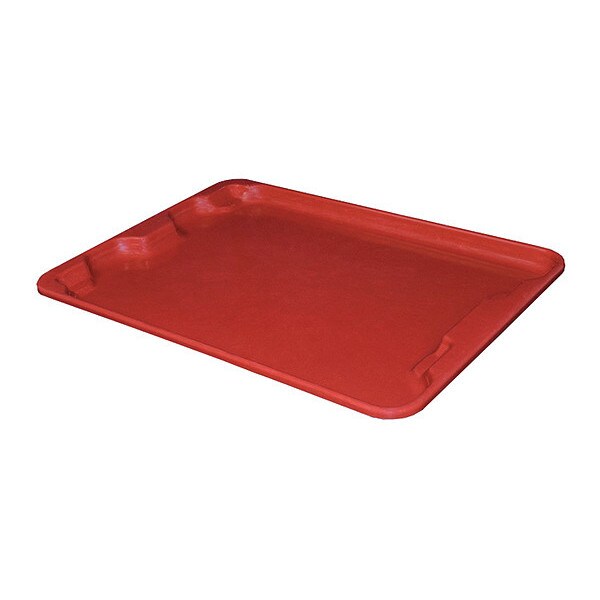 Toteline Lid, 20 in W/Dia, Red, Fiberglass Reinforced Composite - 7807185280
