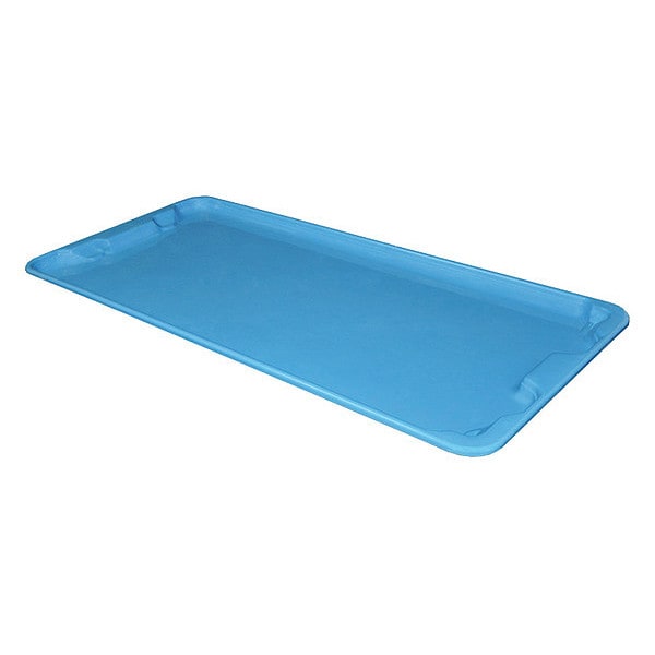 Toteline Lid, 20 in W/Dia, Blue, Fiberglass Reinforced Composite - 7801185268