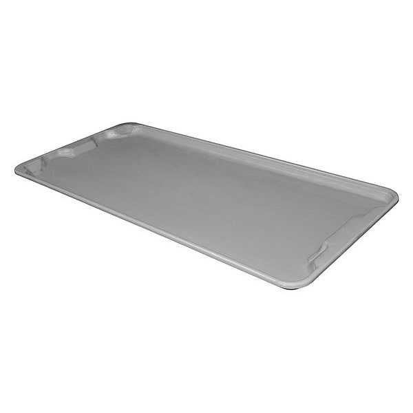 Toteline Trash Can Lid, 20 in W/Dia, Gray, Fiberglass Reinforced Composite - 7801185172