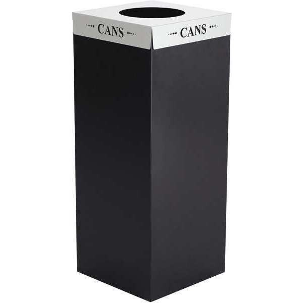 Safco Recycling Lid, 10 in W/Dia, Silver - 2990CZ