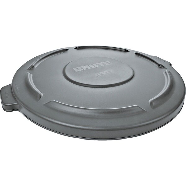 Rubbermaid Commercial Brute 20-gallon Container Lid, 19.9" W/Dia, Gray, Plastic - RCP261960GY