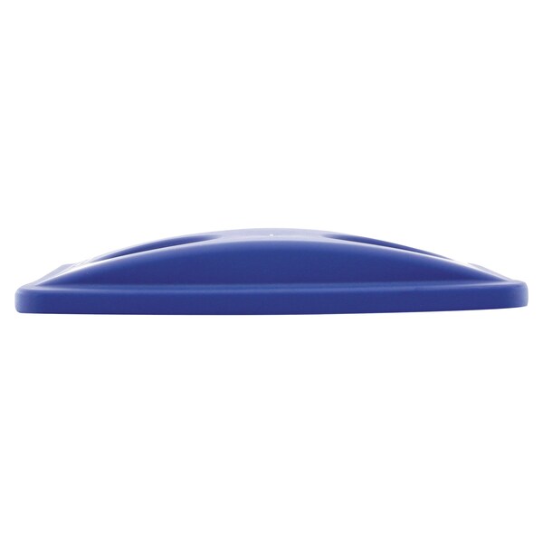 Rubbermaid Commercial Bottle and Can Recycling Top, 20.38 in W/Dia, Blue, Plastic - FG269288BLUE